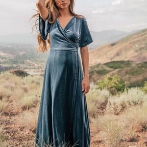 Jessakae Teal Wrap Dress